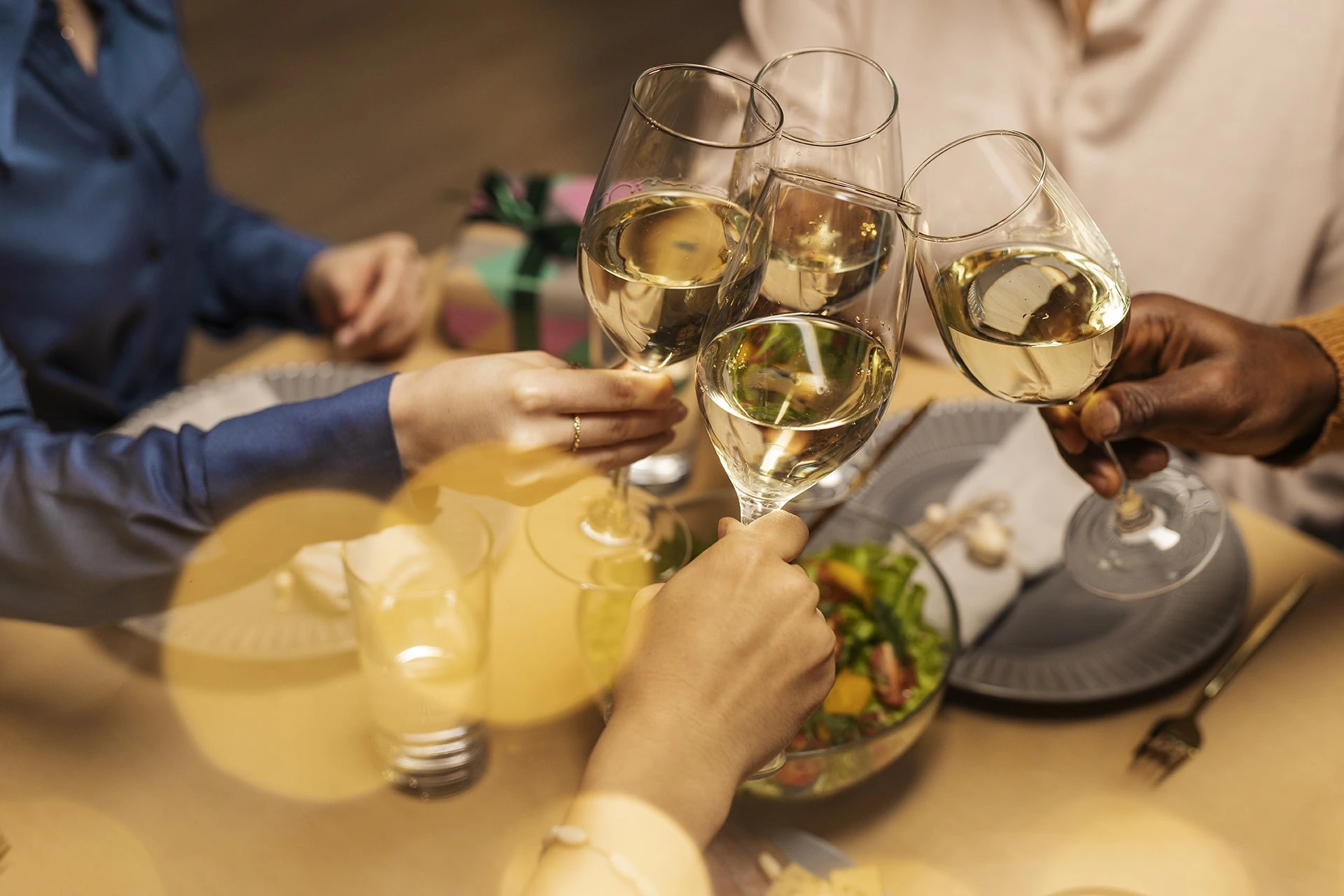 Repas champagne