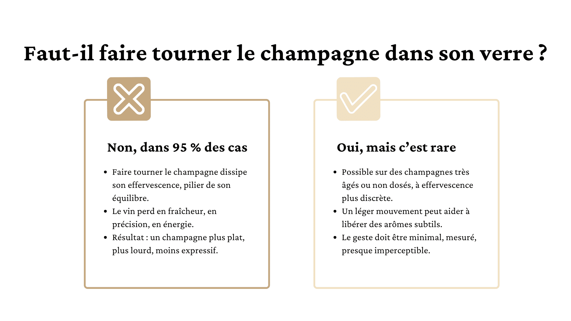 Tableau faut-il tourner le champagne dans son verre Tableau faut-il tourner le champagne dans son verre