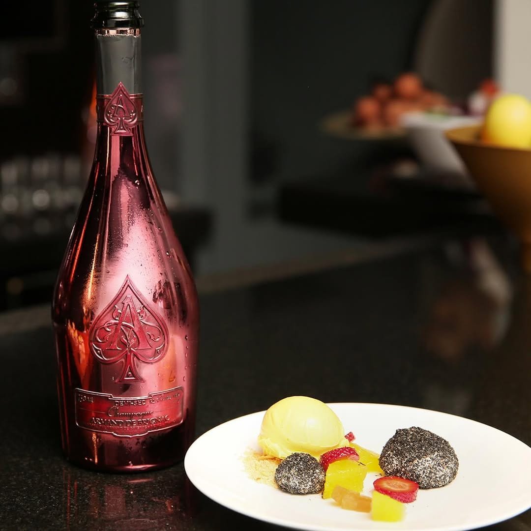 Accord met champagne Armand de Brignac rosé Accord met champagne Armand de Brignac rosé