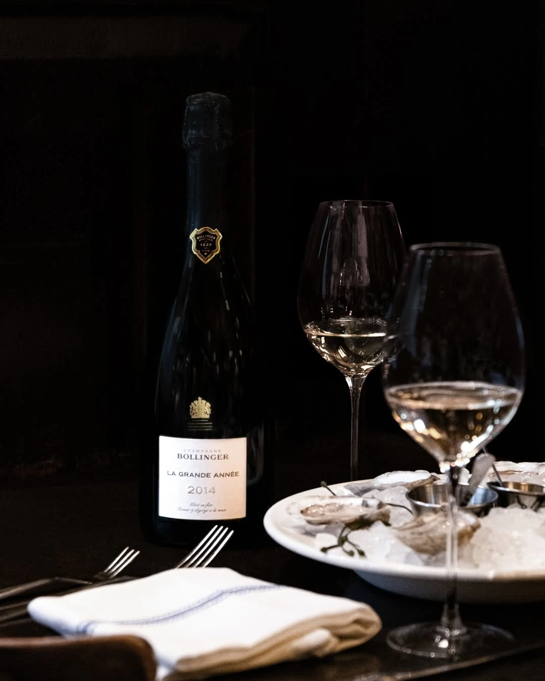 Bollinger la grande année accord met champagne Bollinger la grande année accord met champagne