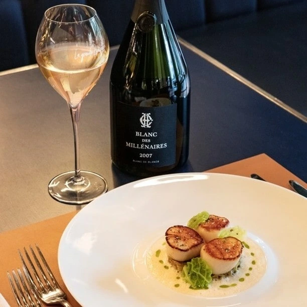 Charles Heidsieck Blanc de smillénaires 2007 accord met champagne Charles Heidsieck Blanc de smillénaires 2007 accord met champagne