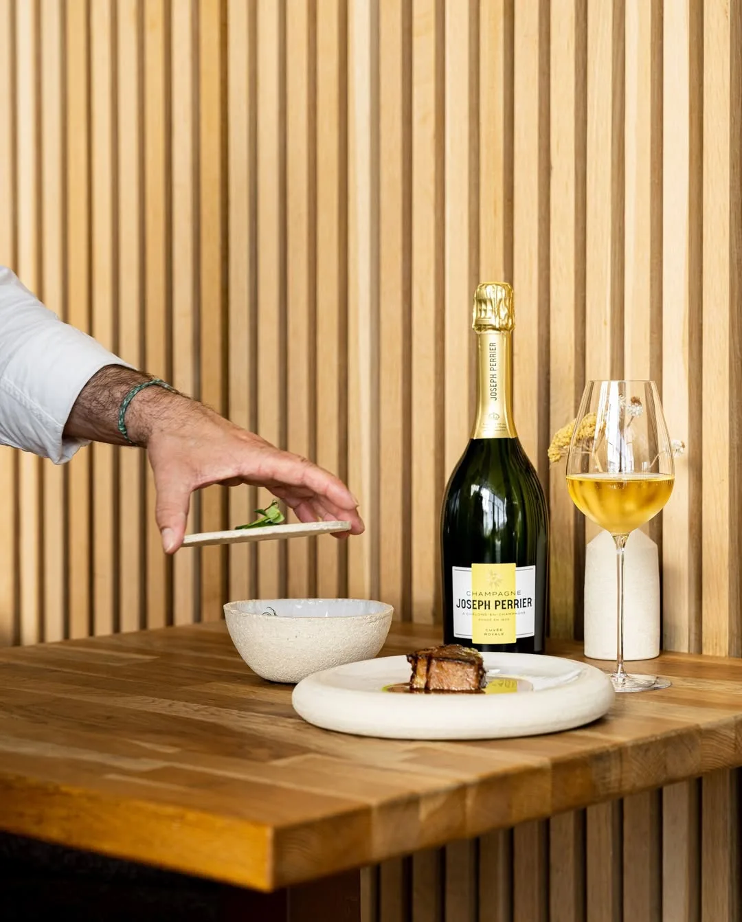 Joseph Perrier cuvée royale accord met champagne